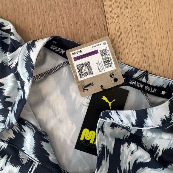 $60 PUMA Women's animal print Sleeveless tank Golf Polo size xxl m10 - Picture 4 of 6